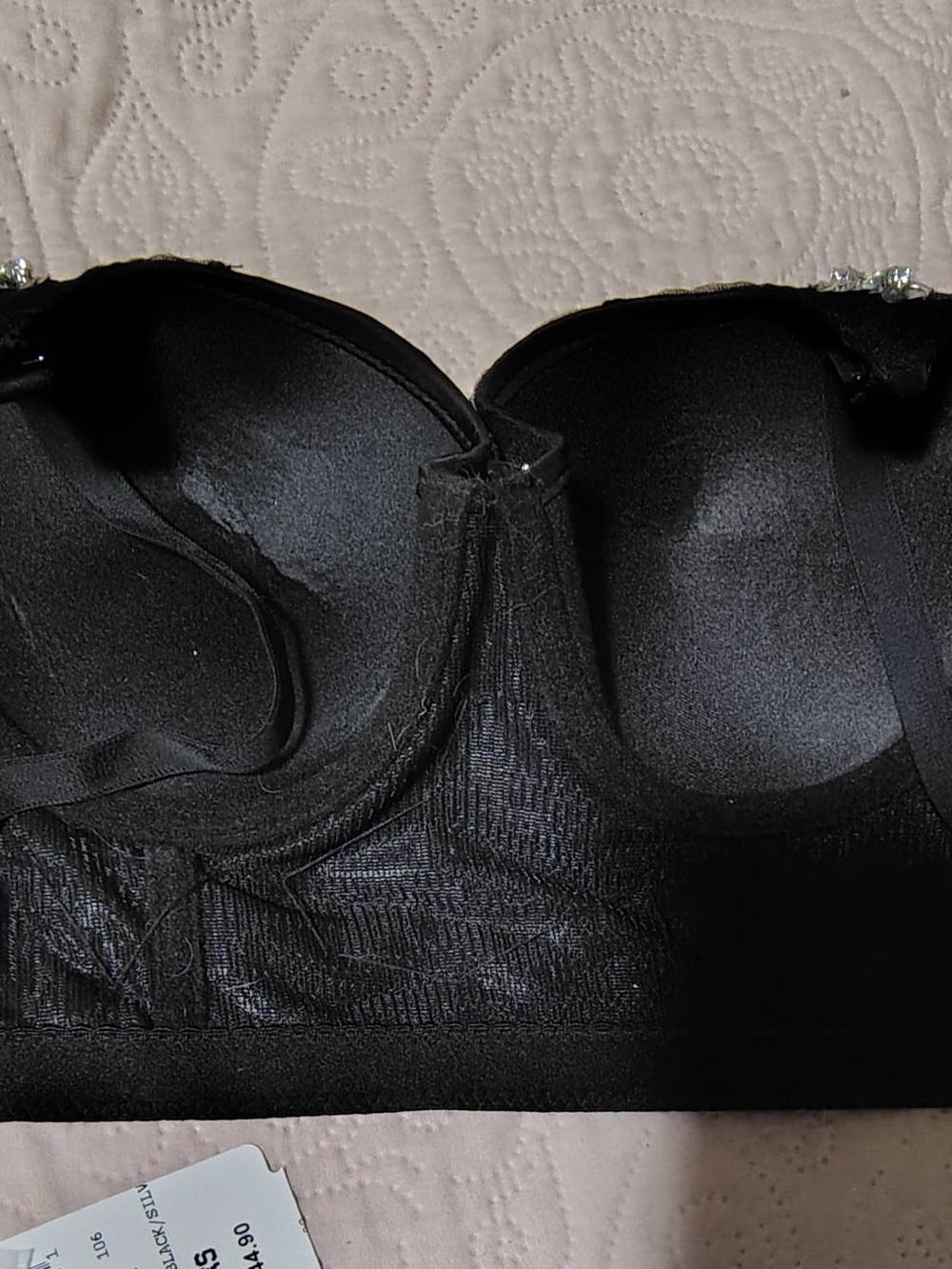 😲🔥 WINDSOR- Embellished Black Sequin Bustier Top ( NWOT )  - XS - Picture 5 of 11